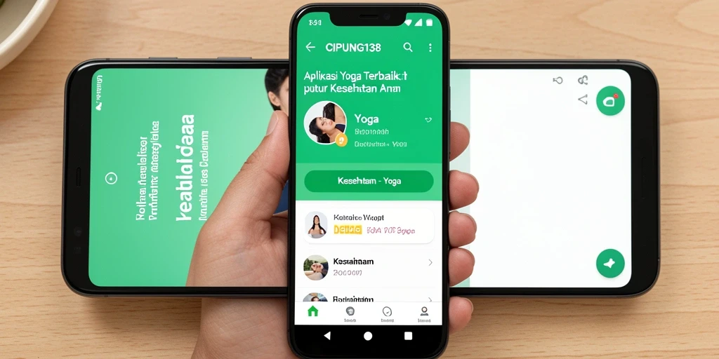 Antarmuka aplikasi CIPUNG138 yang intuitif dan mudah digunakan untuk sesi yoga.