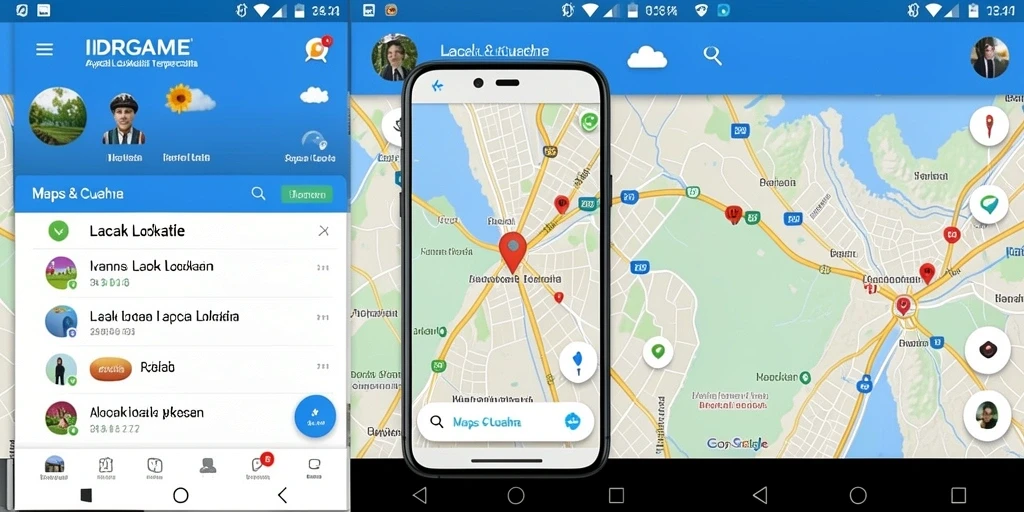 Antarmuka IDRGAME menampilkan fitur pelacakan lokasi dengan jelas dan mudah diakses.