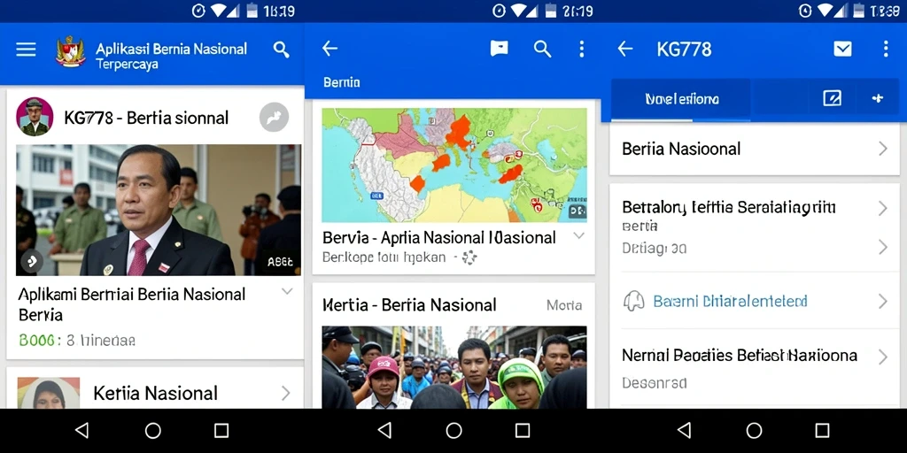 Tampilan antarmuka KG778 yang sederhana dan informatif.