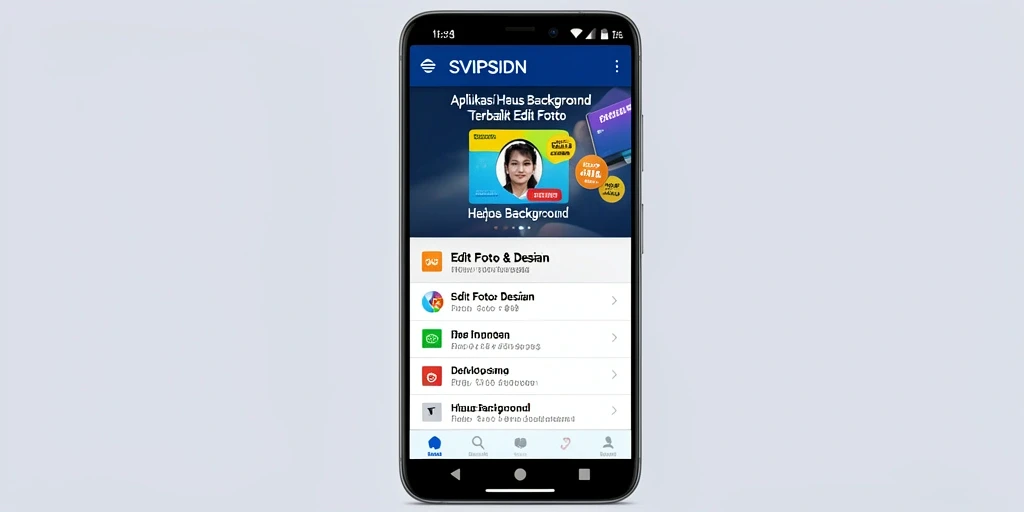 Antarmuka pengguna yang sederhana dan intuitif dari SVIPSIDN untuk Hapus Background.