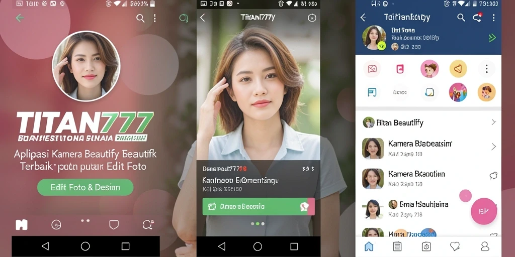 Antarmuka pengguna yang sederhana dan elegan dari TITAN777.