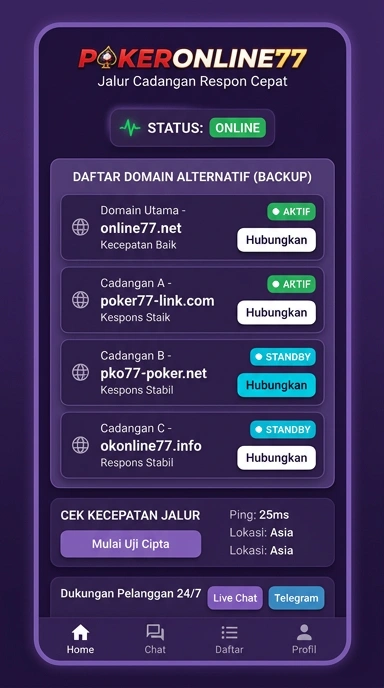 Link Alternatif pokeronline77 Terbaru untuk Pengguna Android