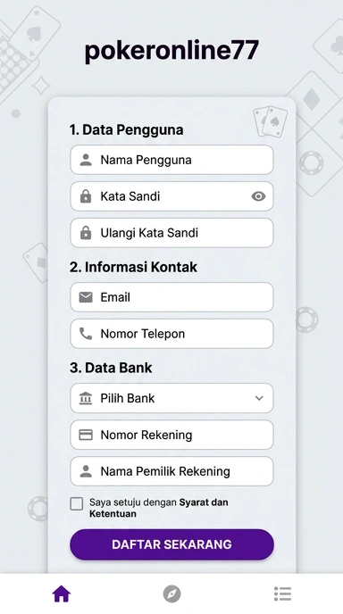 Panduan Registrasi Akun Pokeronline77 untuk Android Indonesia
